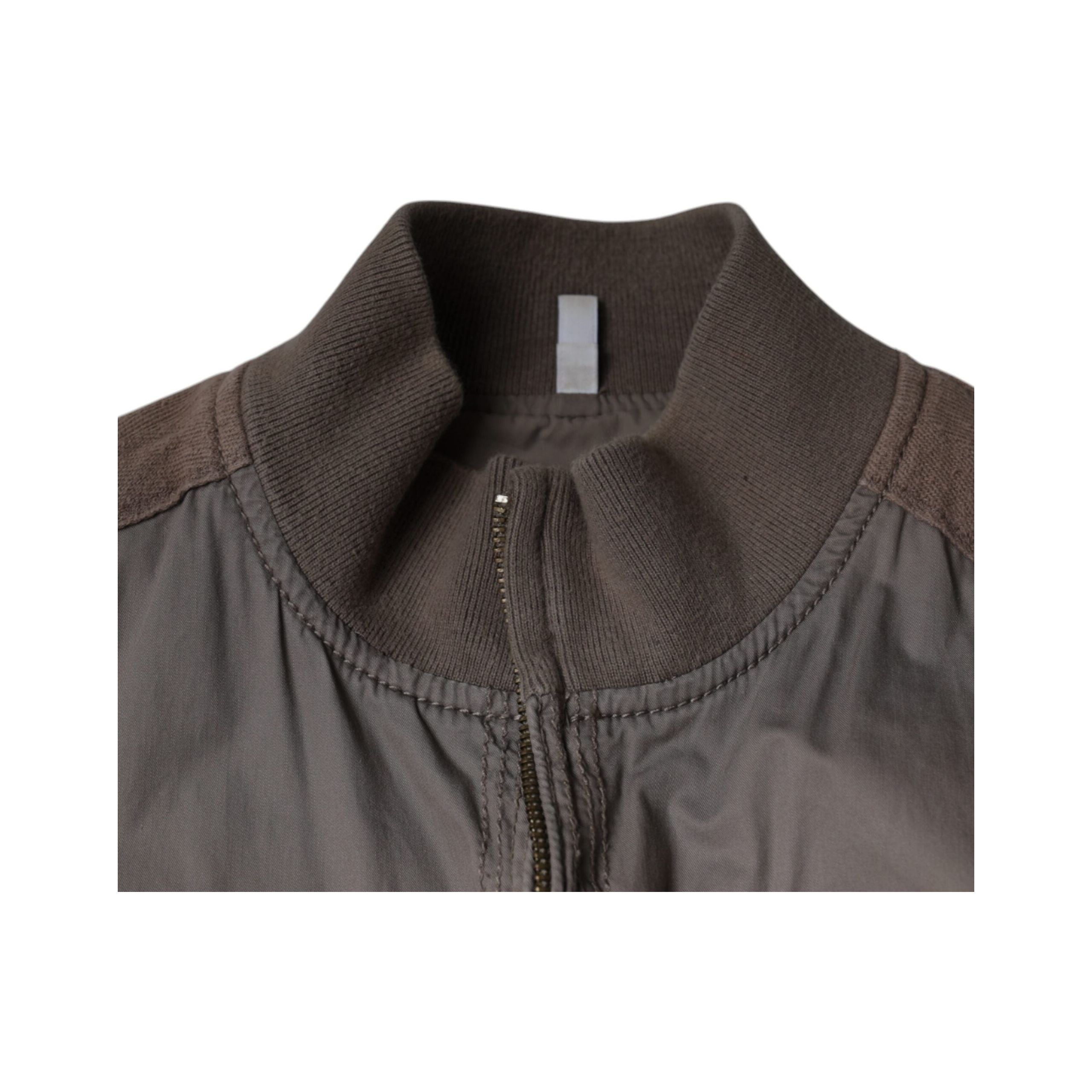 Armani Jeans Brown Cotton Full Zip Bomber Logo Jacket