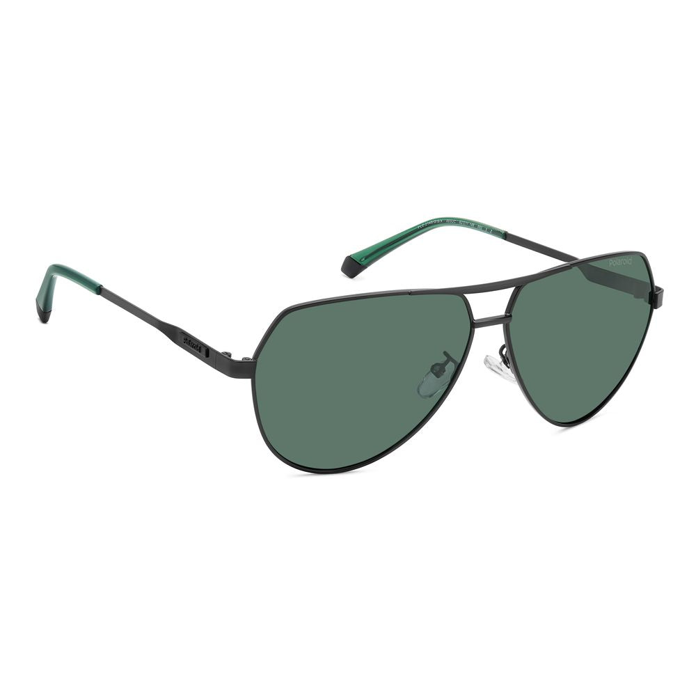 Polaroid Black Metal Sunglasses for Timeless Elegance