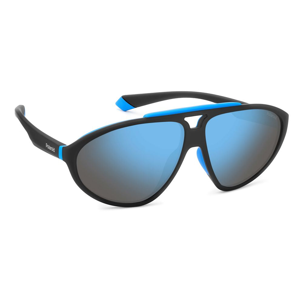 Polaroid Black Rubber Sunglasses for Elevated Style