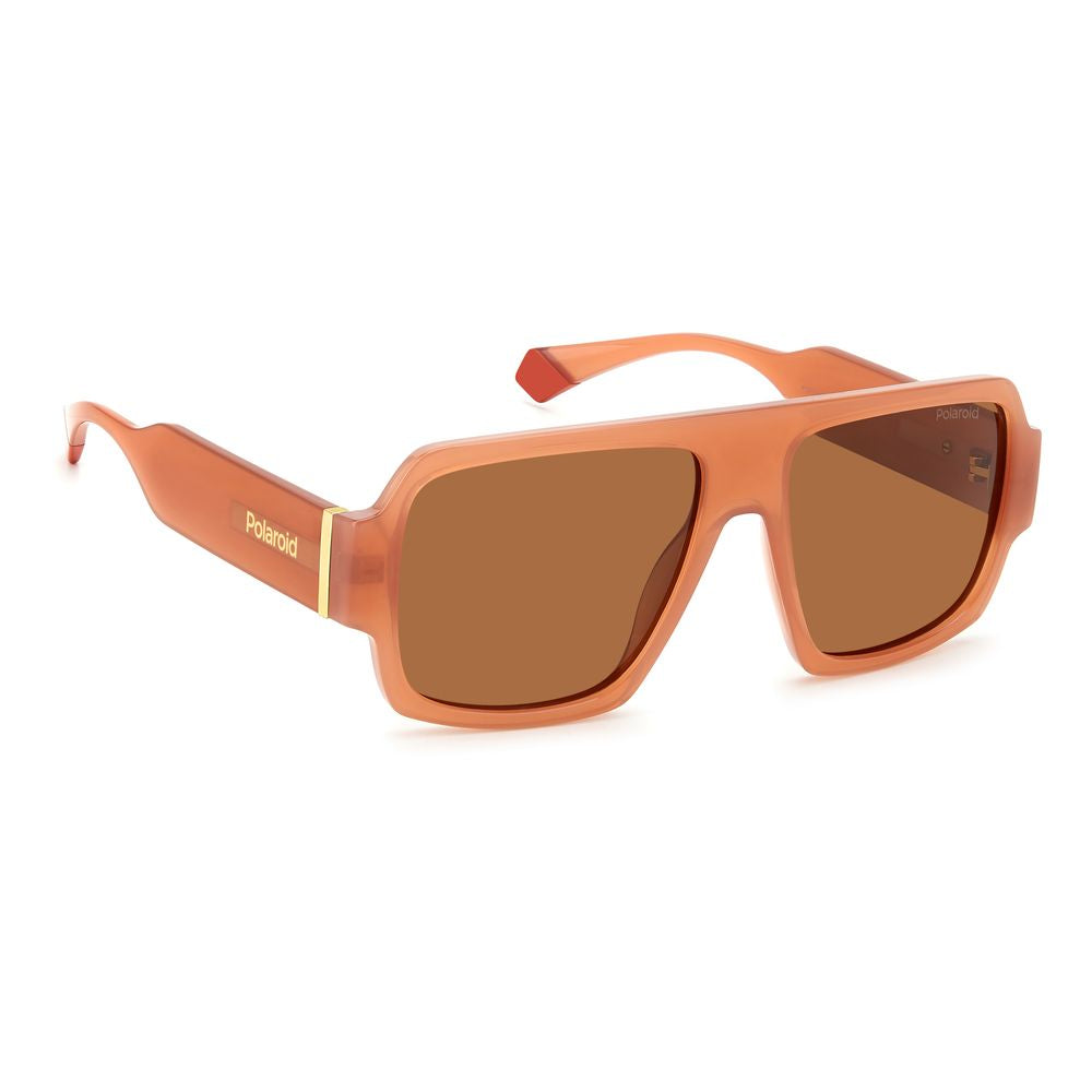Polaroid Beige Resin Sunglasses for Timeless Elegance