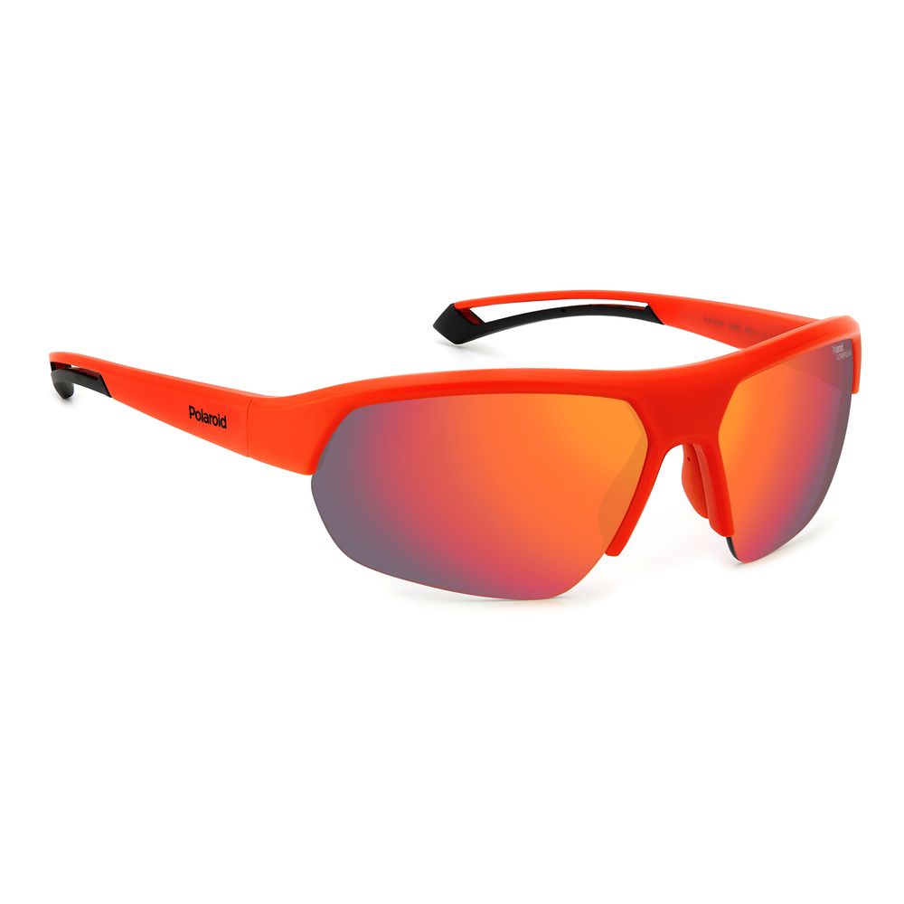Polaroid Red Resin Sunglasses with Timeless Elegance
