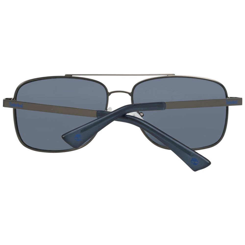 Timberland Black Metal Sunglasses for Elevated Style