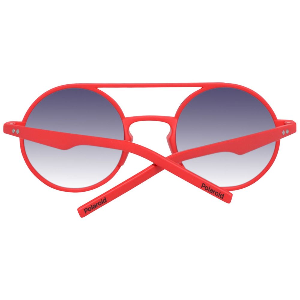 Polaroid Red Acetate Sunglasses for Contemporary Elegance