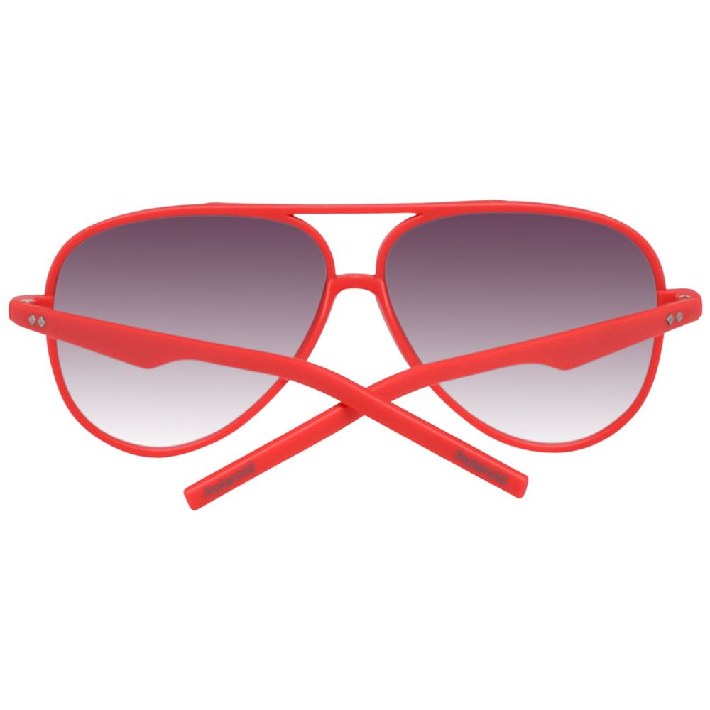 Polaroid Red Acetate Sunglasses for Effortless Glamour