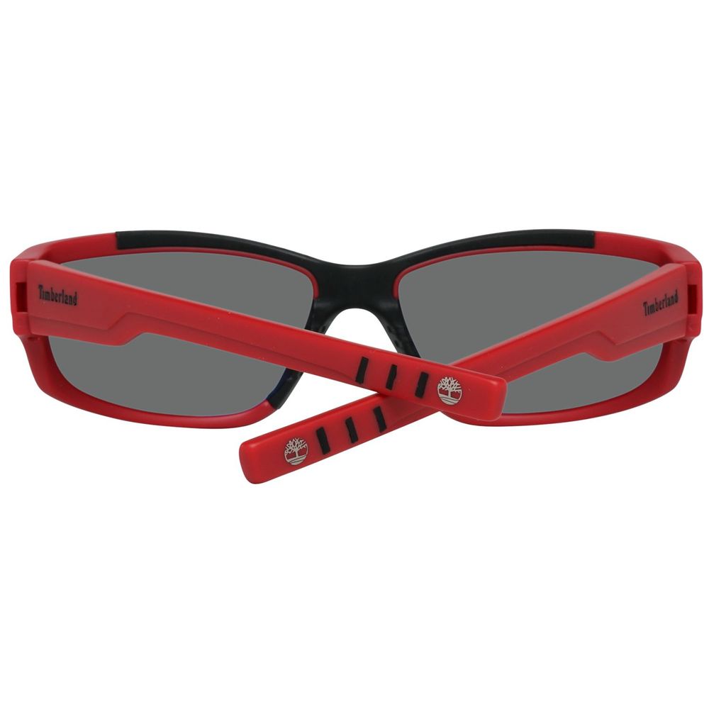 Timberland Red Acetate Sunglasses for Effortless Elegance