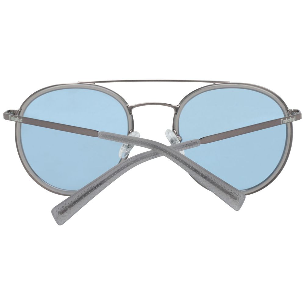 Timberland Silver Metal And Acetate Sunglasses