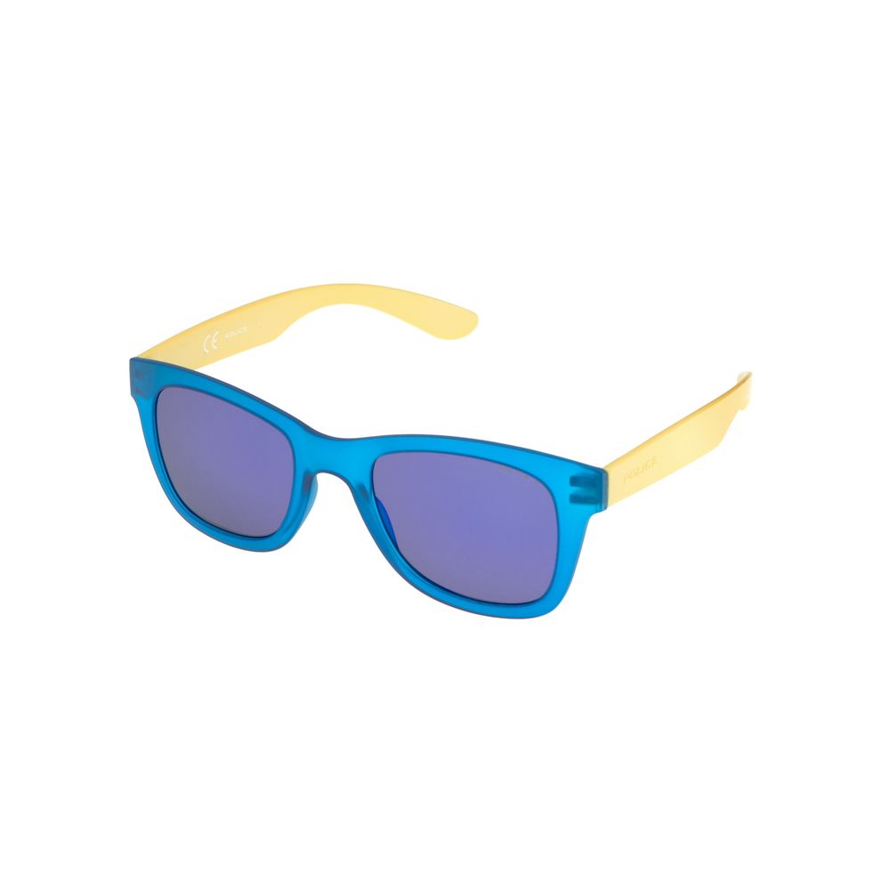 Police Blue Injected Sunglasses for Elevated Style