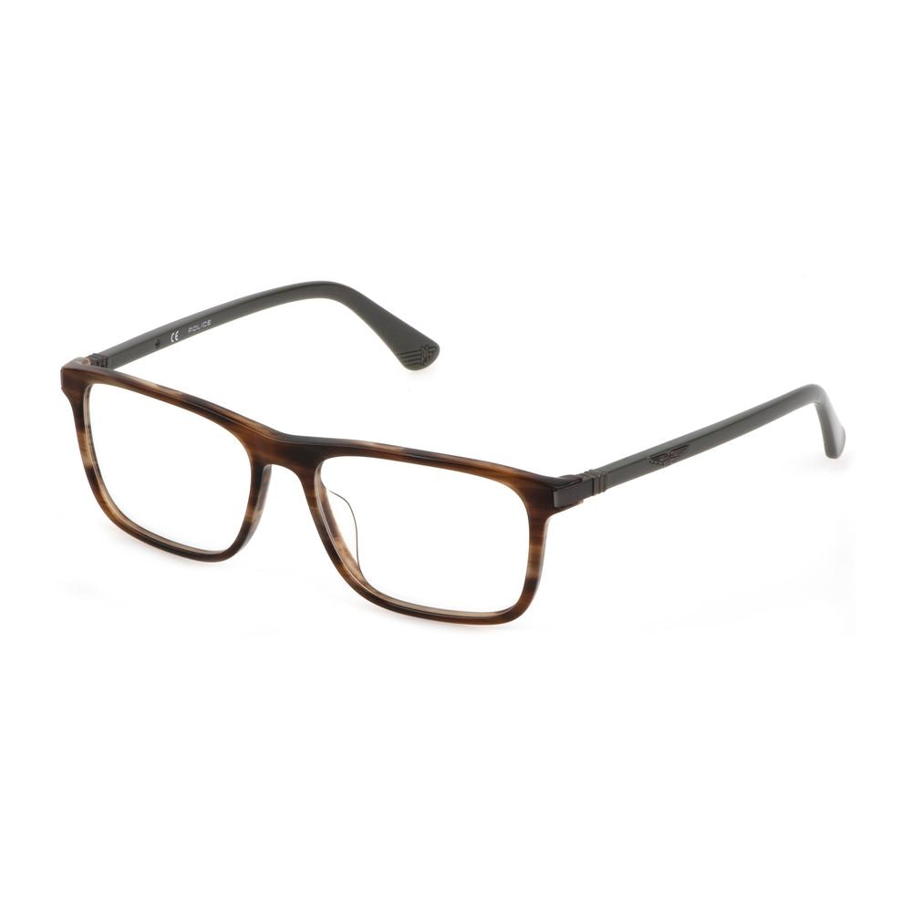 Police Brown Acetate Frames for Elevated Eyewear Style