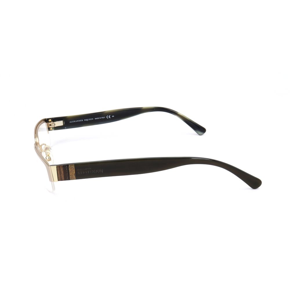 Alexander McQueen Gold Metal Frames for Timeless Elegance