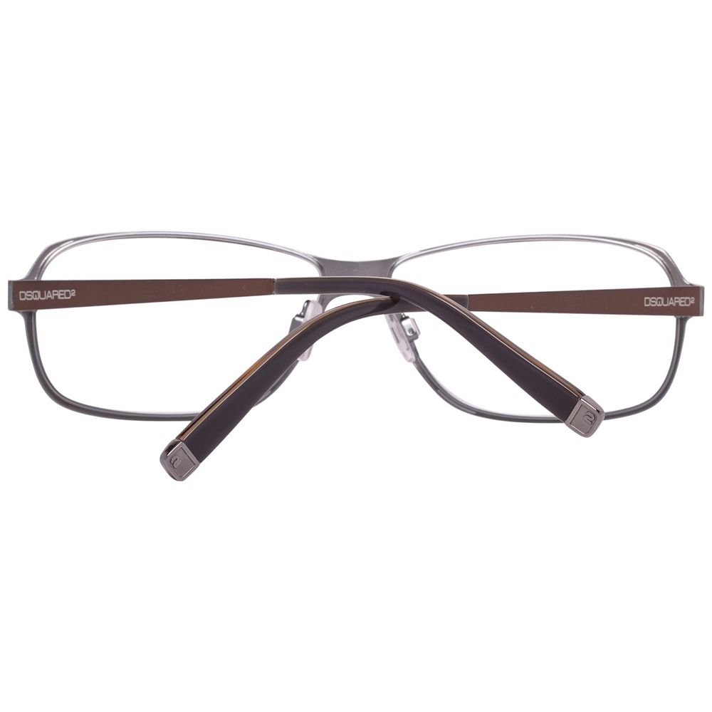 Dsquared² Brown Metal Frames for Timeless Elegance