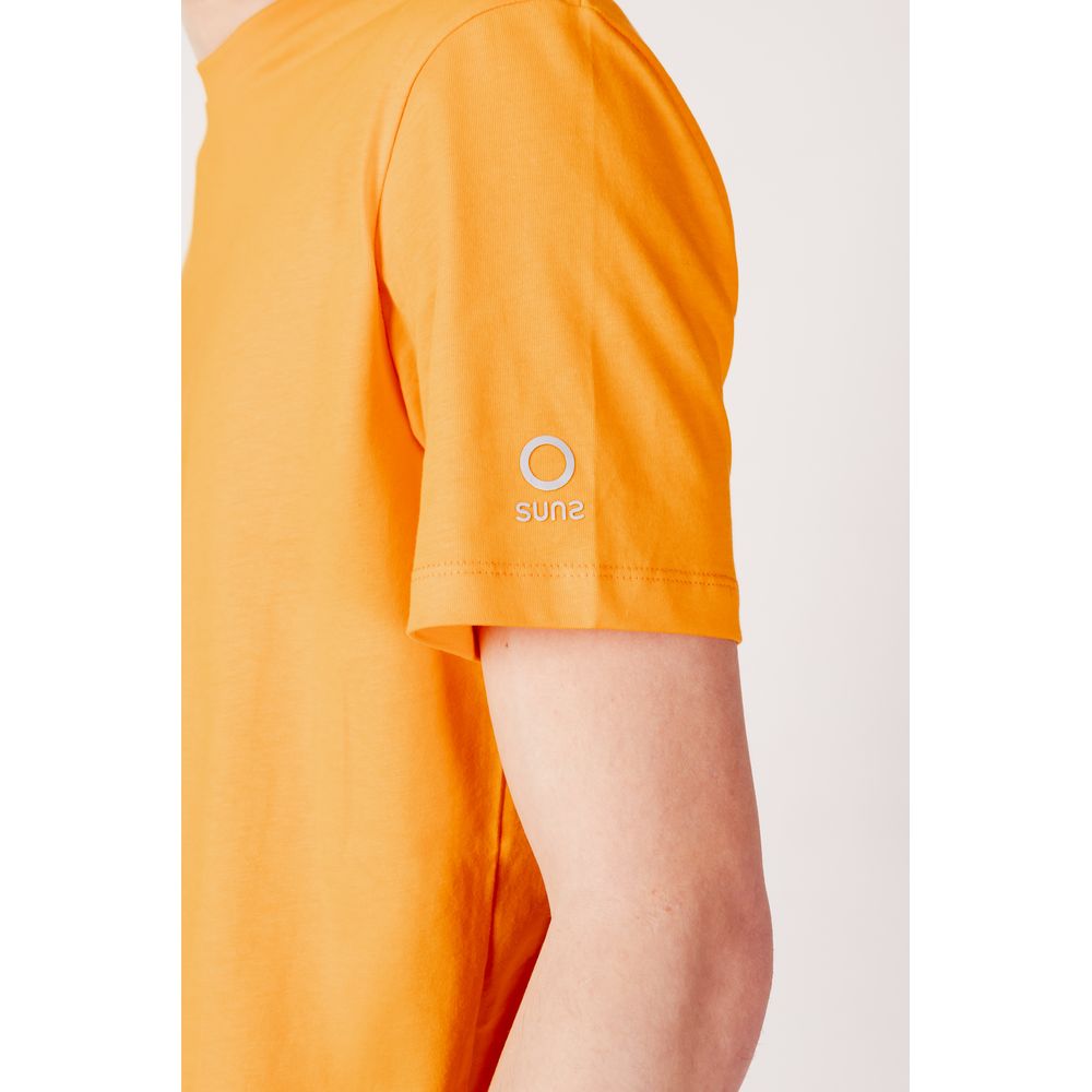 Suns Orange Cotton T-Shirt - Effortless Luxury Staple