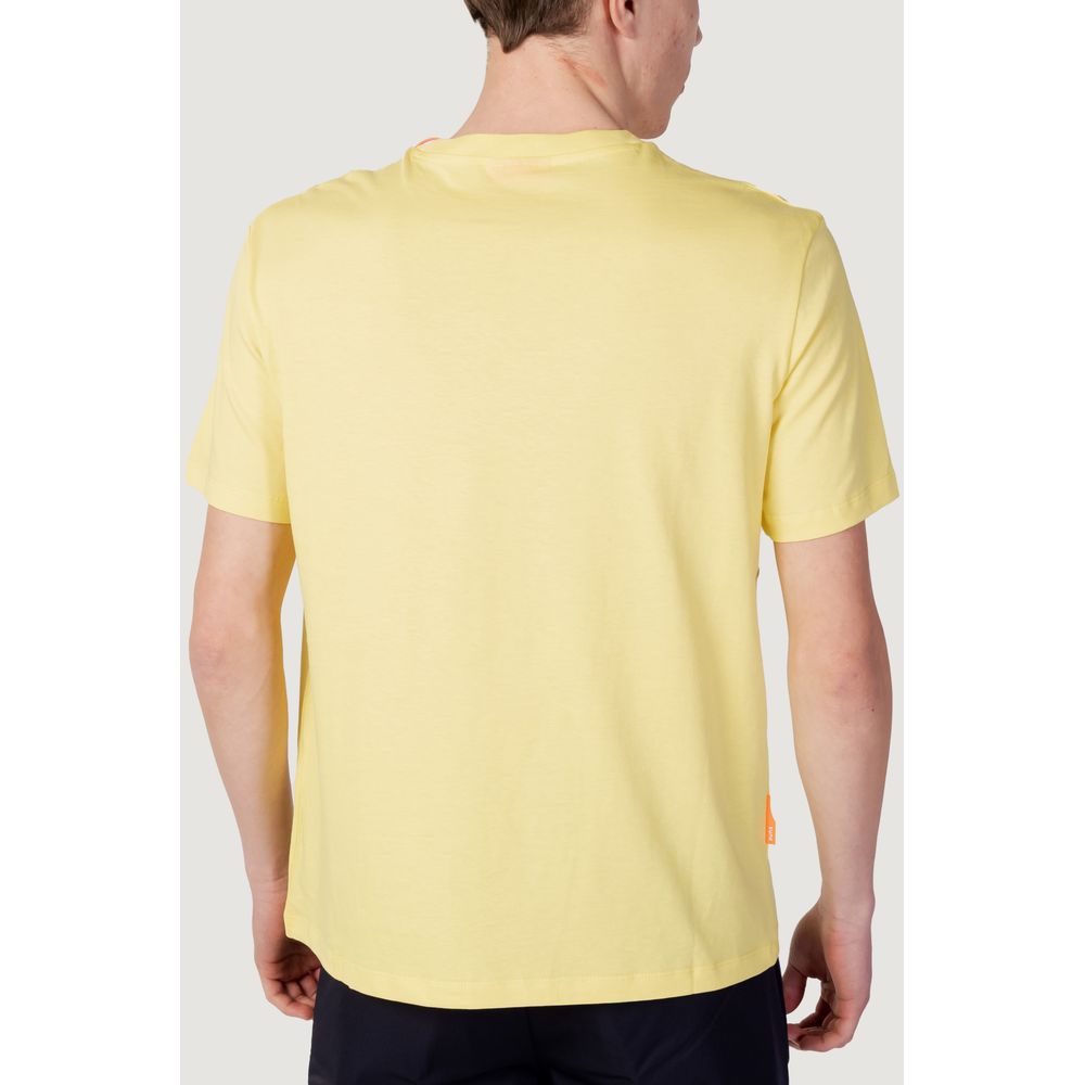 Suns Yellow Cotton T-Shirt for Timeless Sophistication