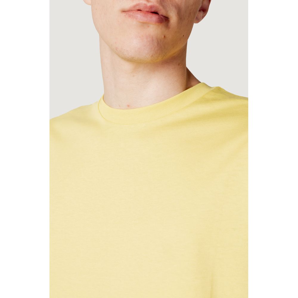 Suns Yellow Cotton T-Shirt for Timeless Sophistication