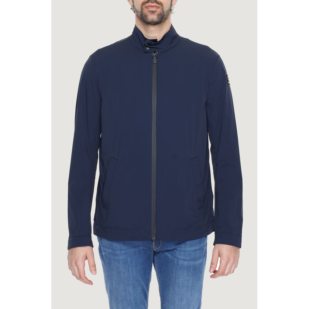 Suns Blue Nylon Jacket for Effortless Sophistication