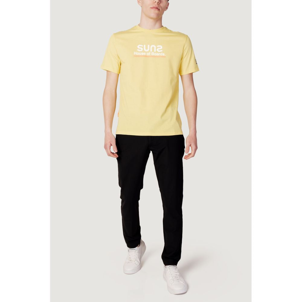 Suns Yellow Cotton T-Shirt - Effortless Sophistication