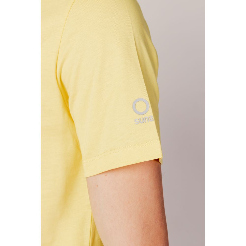 Suns Yellow Cotton T-Shirt - Effortless Sophistication