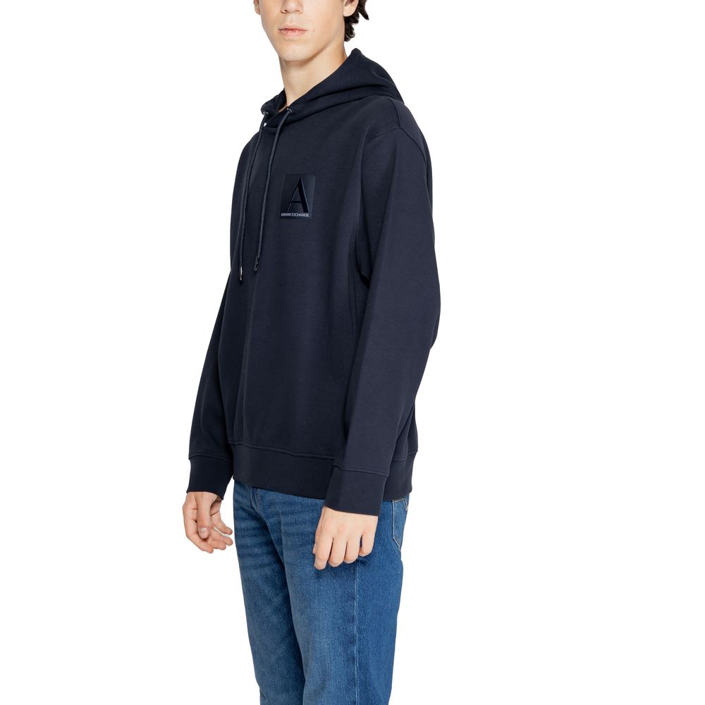 Armani Exchange Blue Cotton Sweater for Effortless Elegance