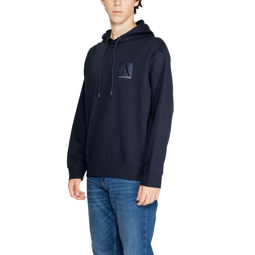 Armani Exchange Blue Cotton Sweater for Effortless Elegance