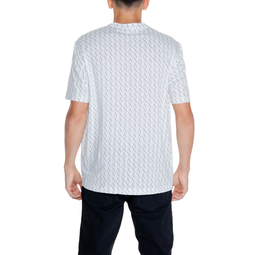 Armani Exchange White Cotton T-Shirt for Elevated Style