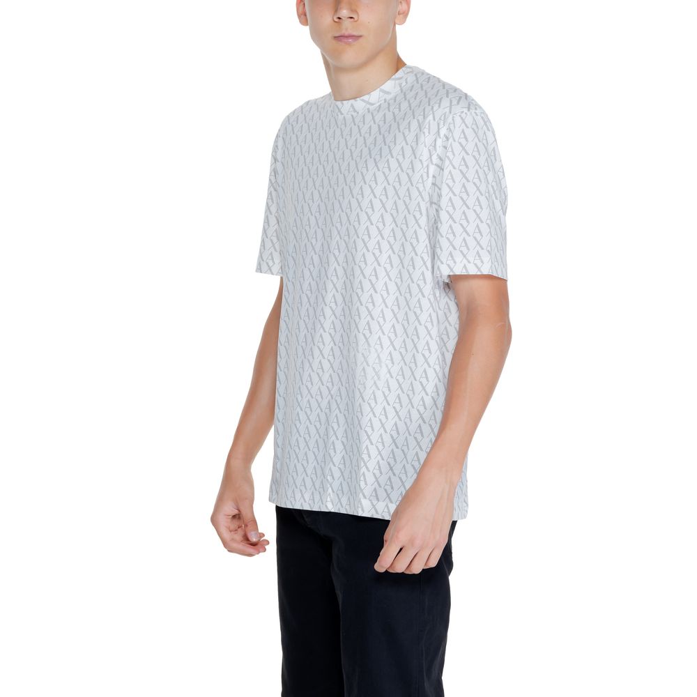 Armani Exchange White Cotton T-Shirt for Elevated Style