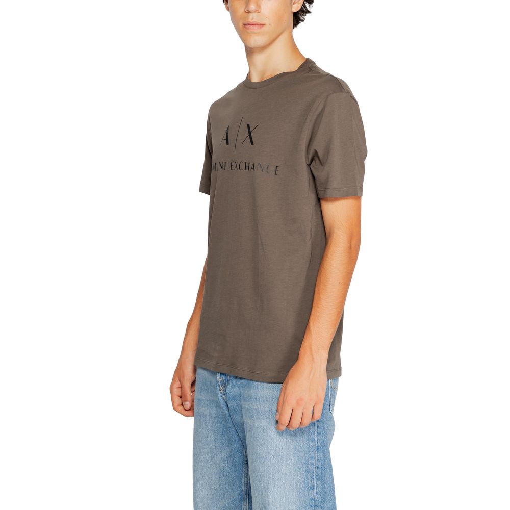 Armani Exchange Green Cotton T-Shirt - Effortless Luxury Style