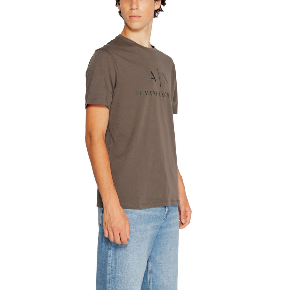 Armani Exchange Green Cotton T-Shirt - Effortless Luxury Style