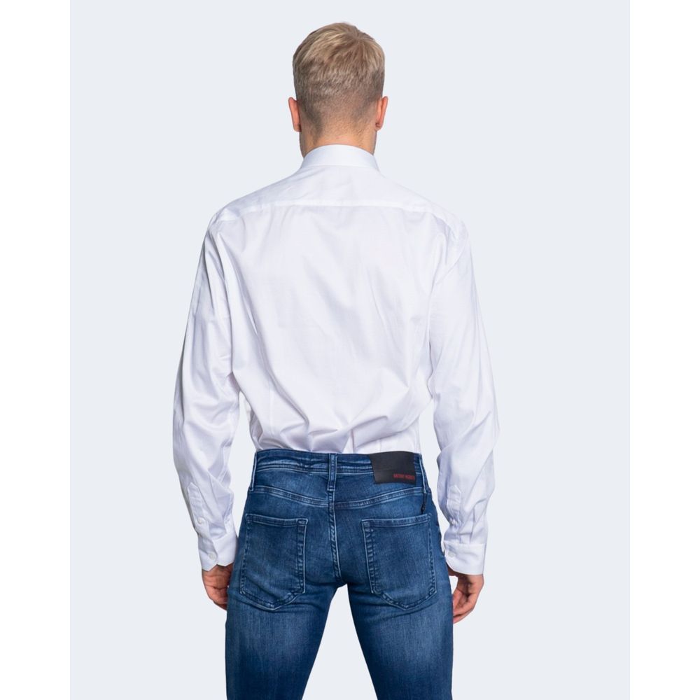 Armani Exchange White Cotton Shirt for Effortless Elegance
