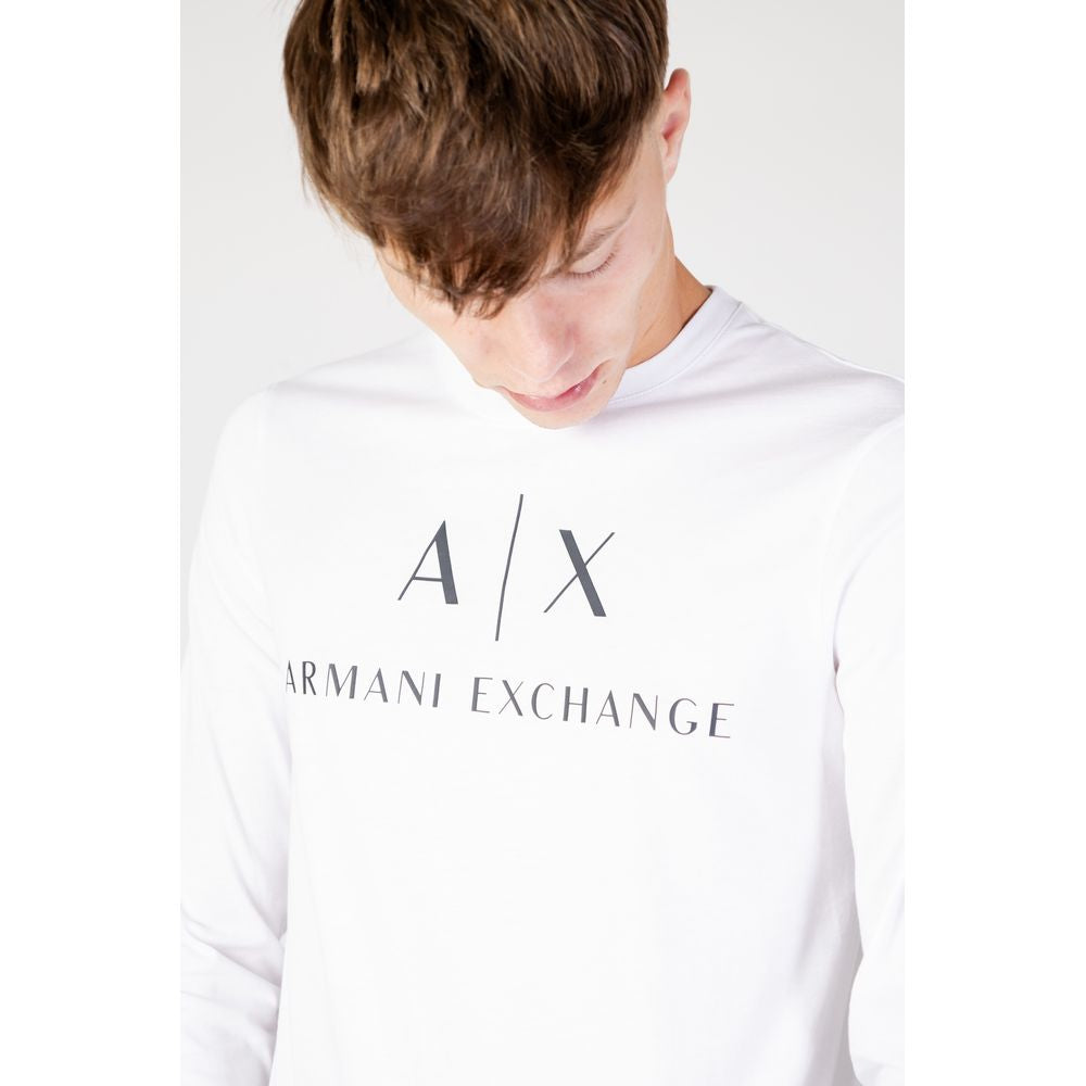 Armani Exchange White Cotton Shirt for Effortless Elegance