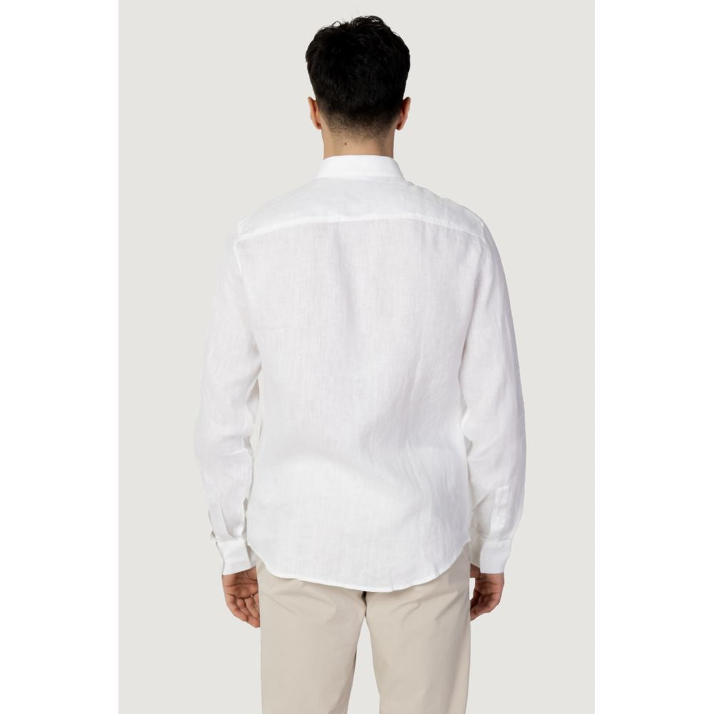 Armani Exchange White Linen Shirt for Effortless Elegance