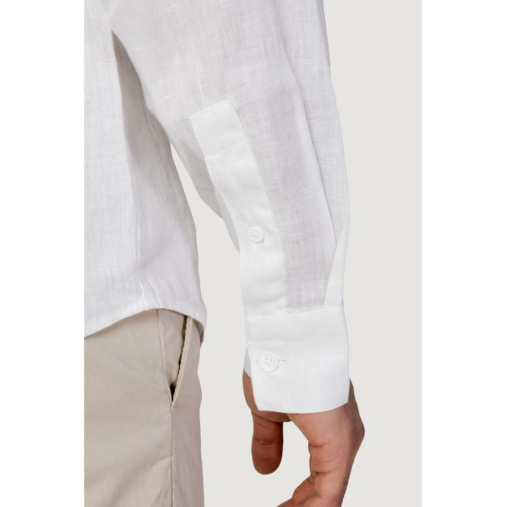 Armani Exchange White Linen Shirt for Effortless Elegance