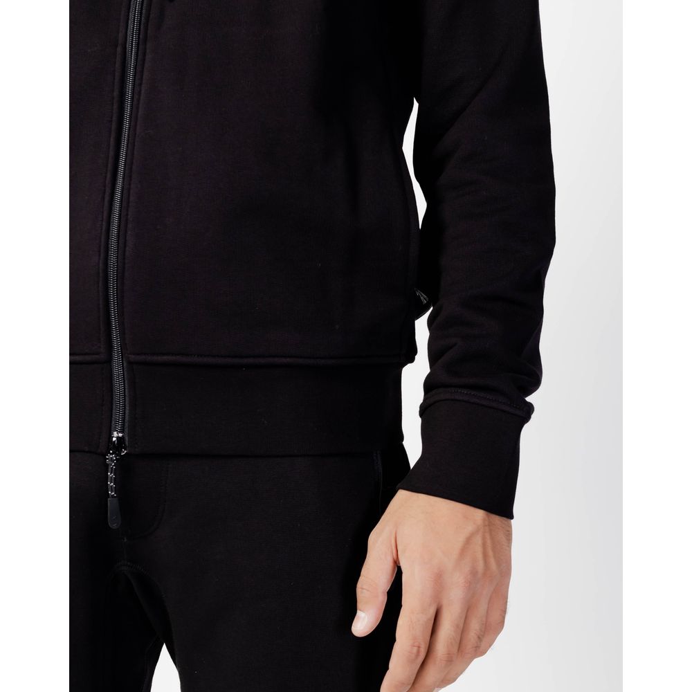 Armani Exchange Black Cotton Sweater for Effortless Style