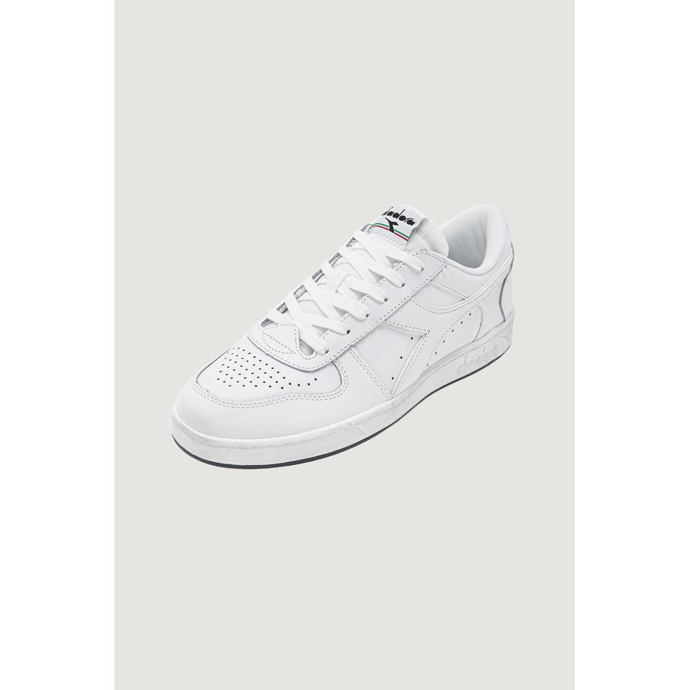 Diadora White Leather Sneaker for Effortless Elegance