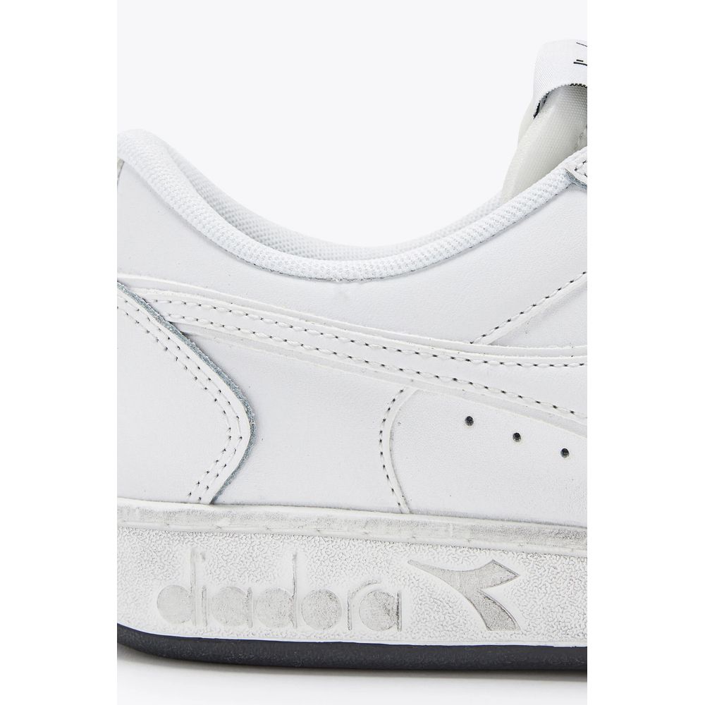 Diadora White Leather Sneaker for Effortless Elegance
