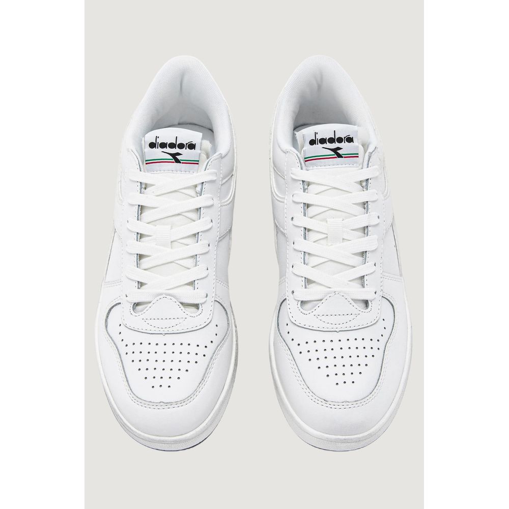 Diadora White Leather Sneaker for Effortless Elegance