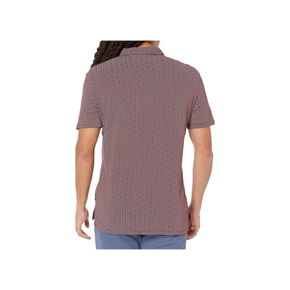 Armani Exchange Bordeaux Cotton Polo Shirt for Distinguished Style