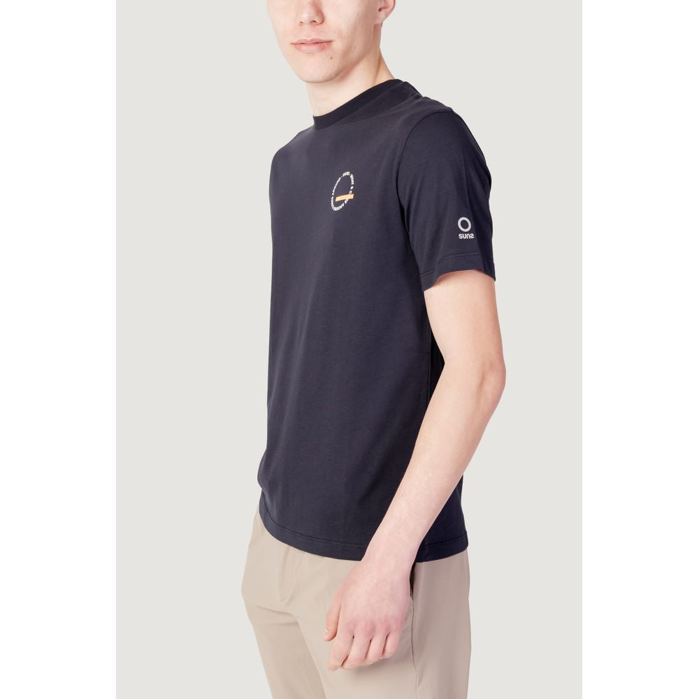 Suns Blue Cotton T-Shirt - Effortless Luxury in Style