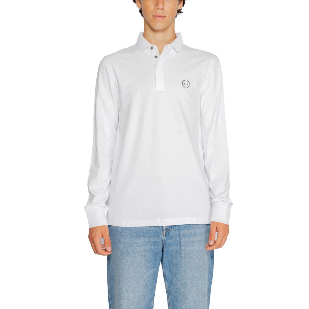 Armani Exchange White Cotton T-Shirt for Effortless Elegance