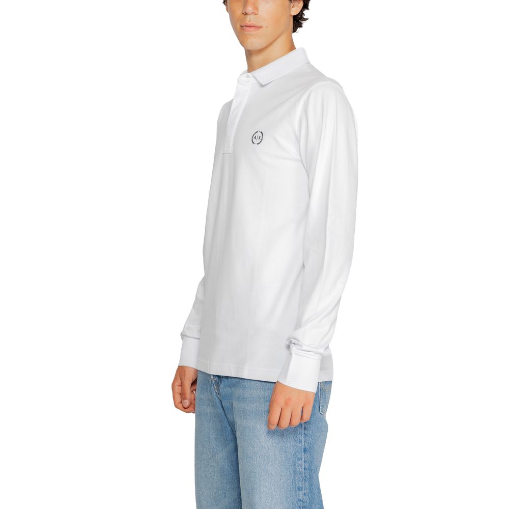 Armani Exchange White Cotton T-Shirt for Effortless Elegance