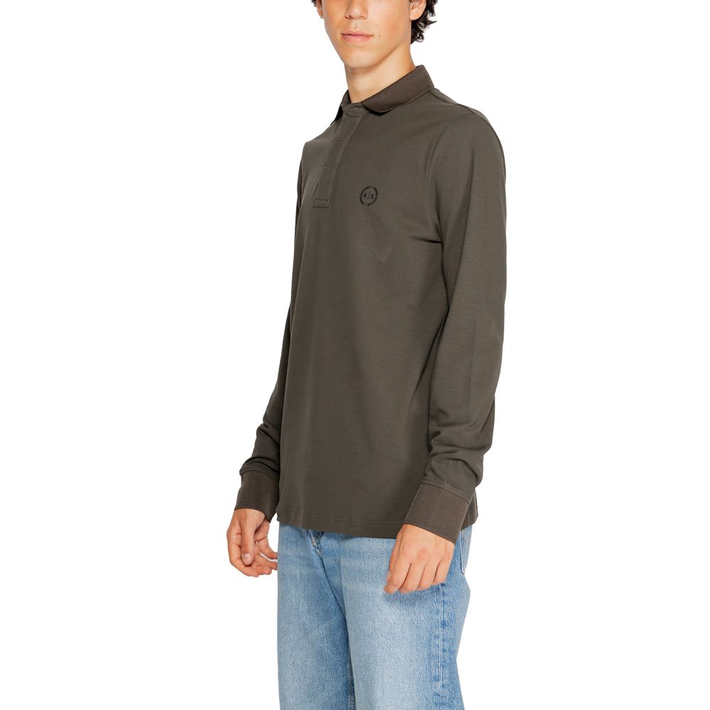 Armani Exchange Green Cotton T-Shirt for Effortless Elegance