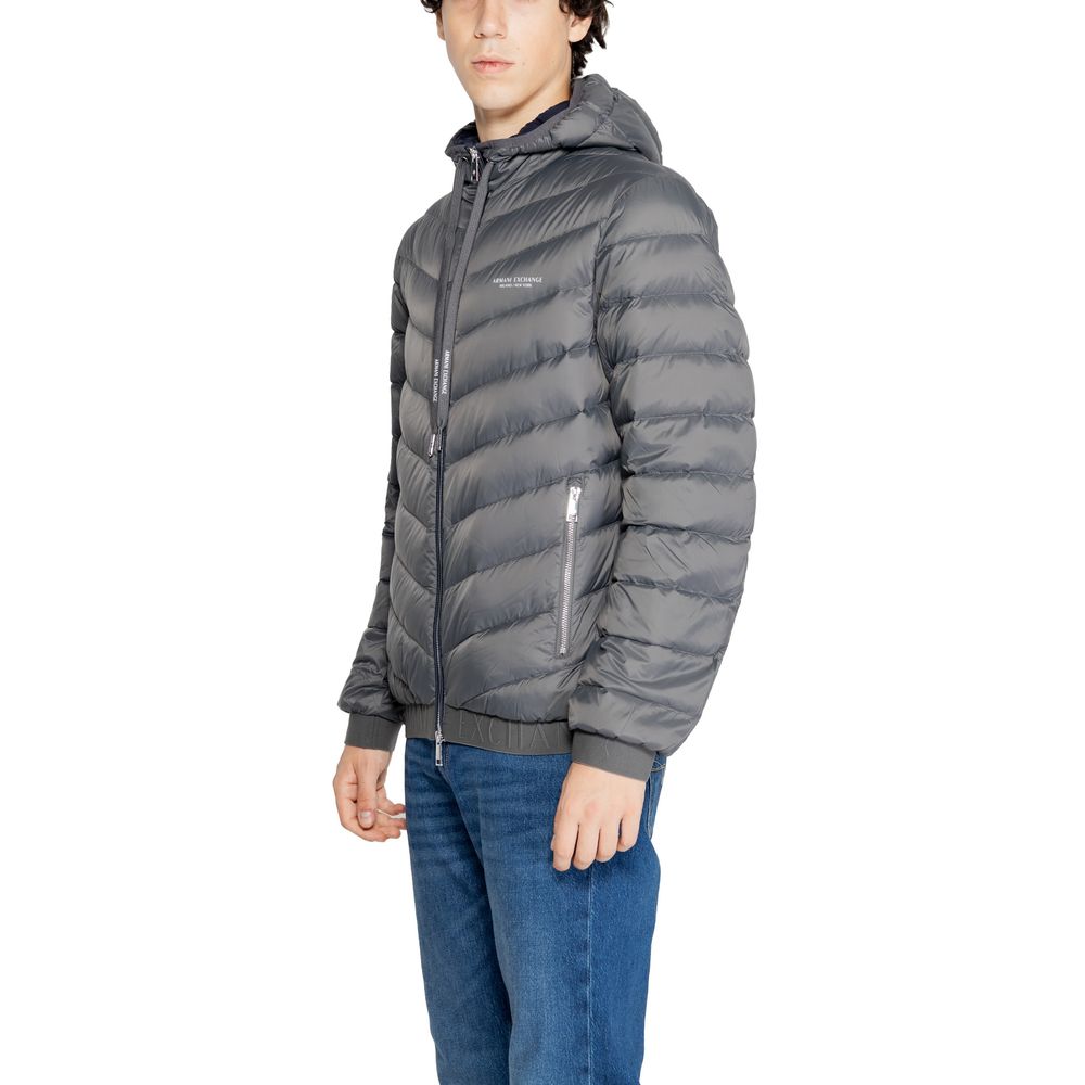 Armani Exchange Gray Jacket for Elevated Style