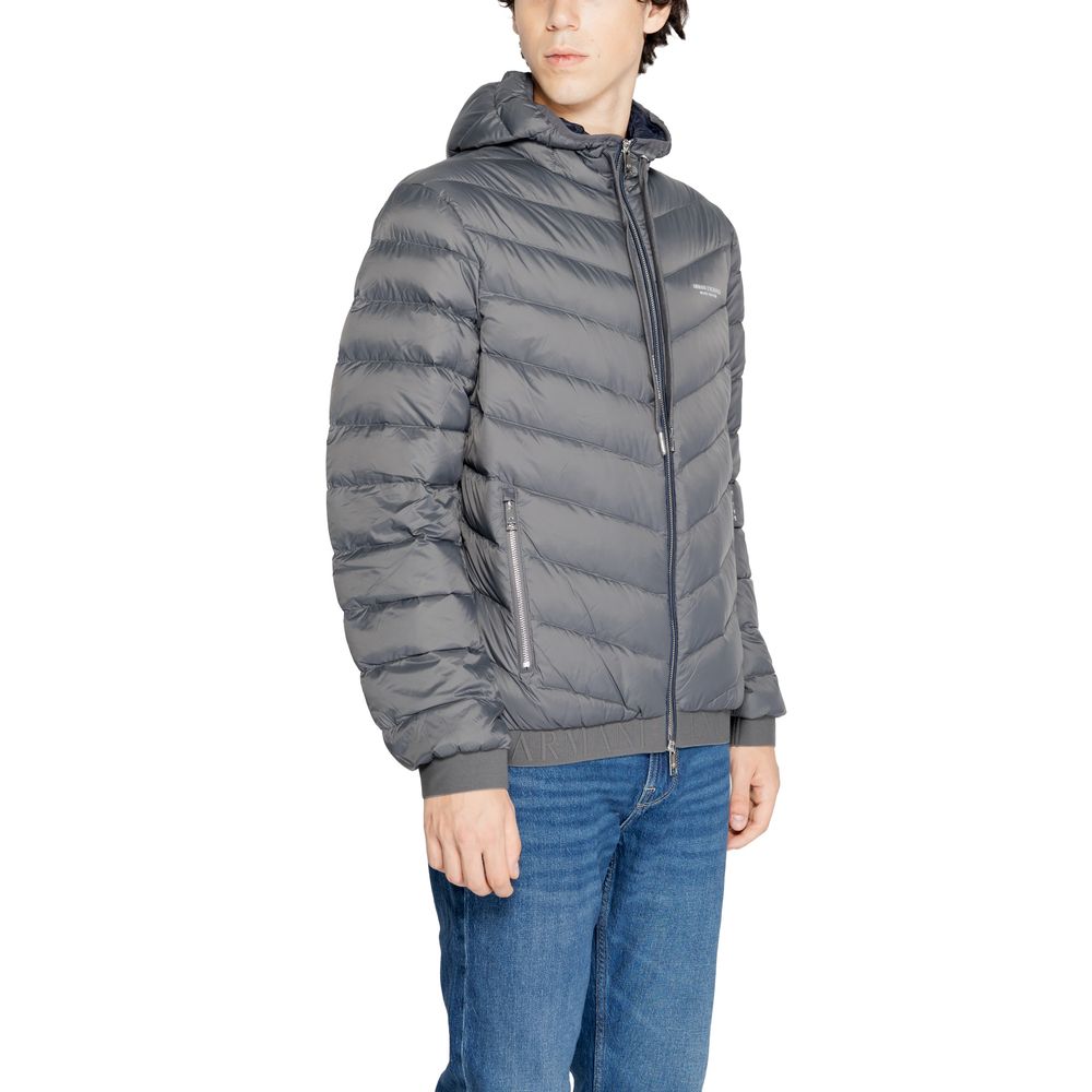 Armani Exchange Gray Jacket for Elevated Style