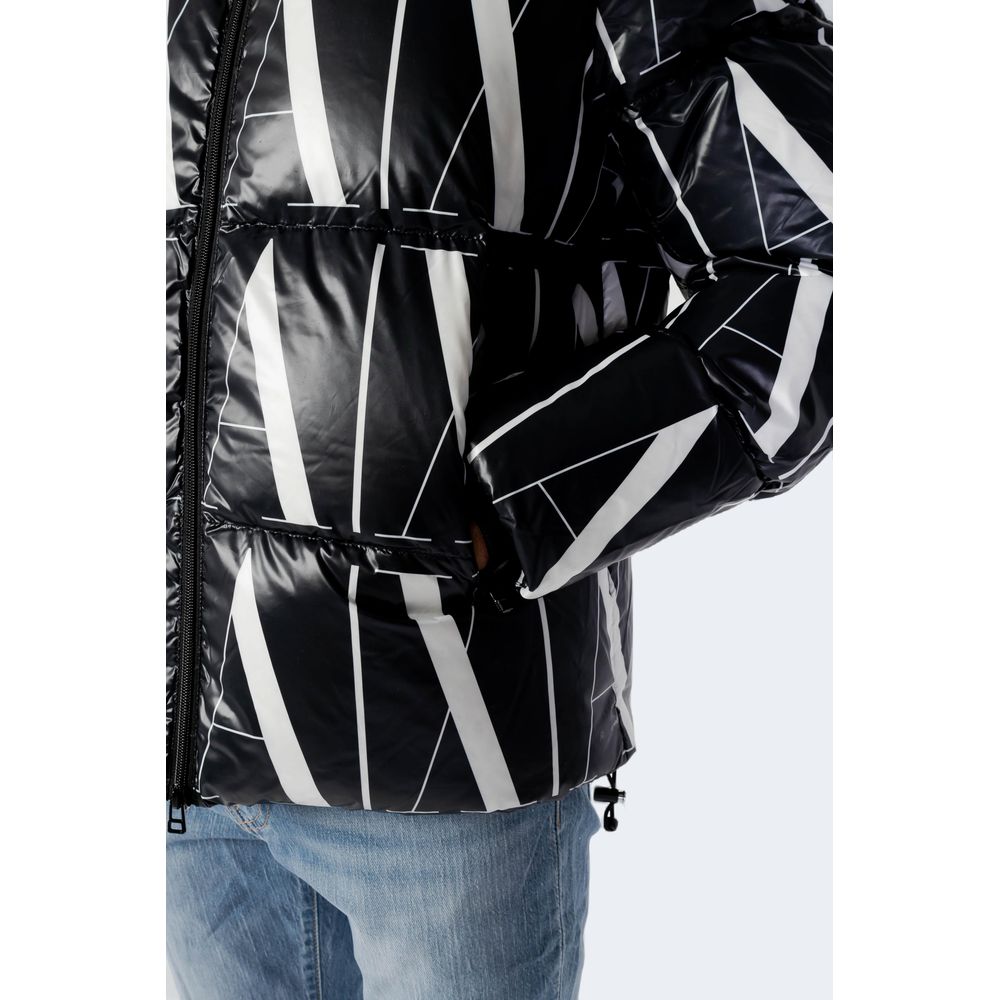 Armani Exchange Black Wool Jacket for Sophisticated Style