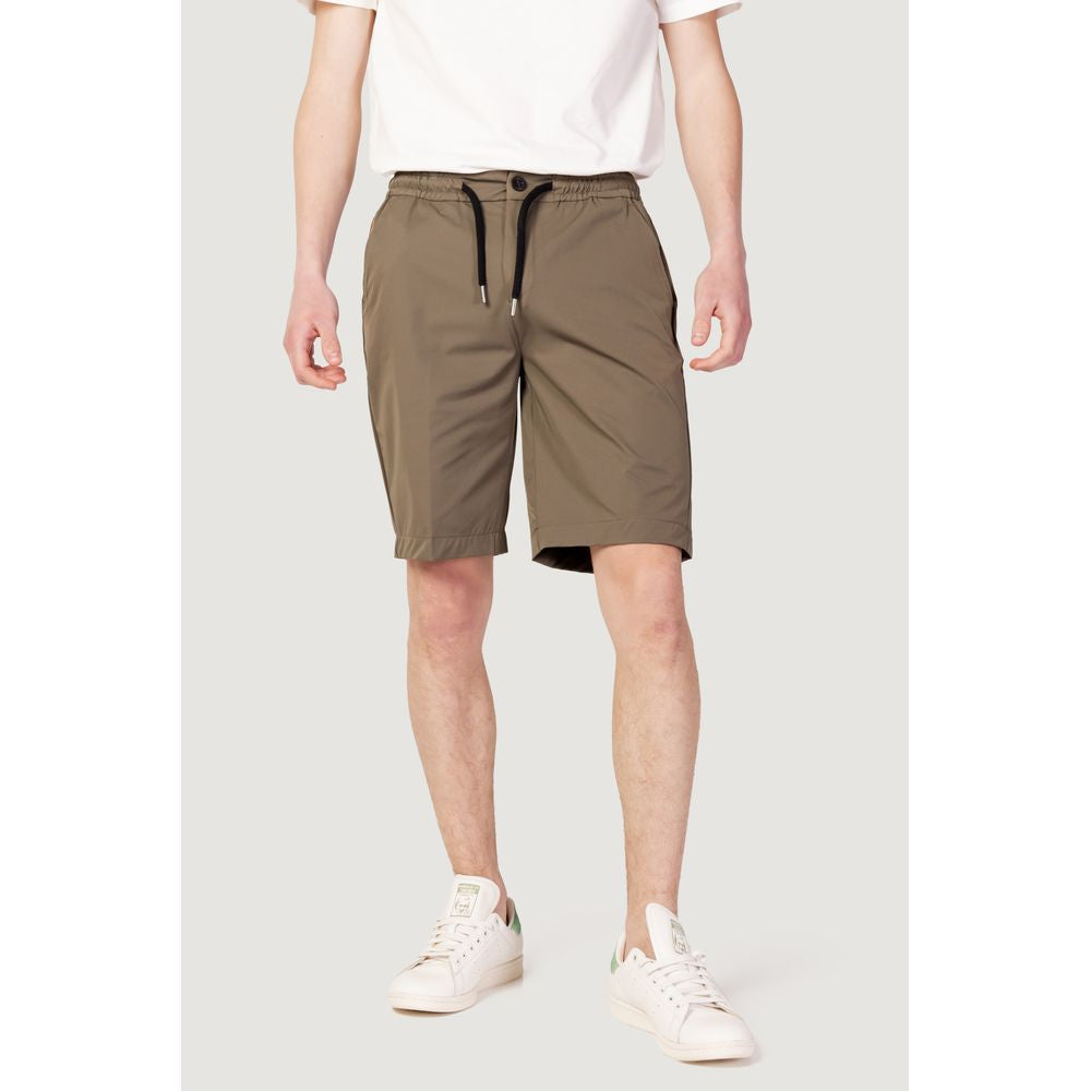 Suns Green Nylon Short - Luxurious Summer Elegance