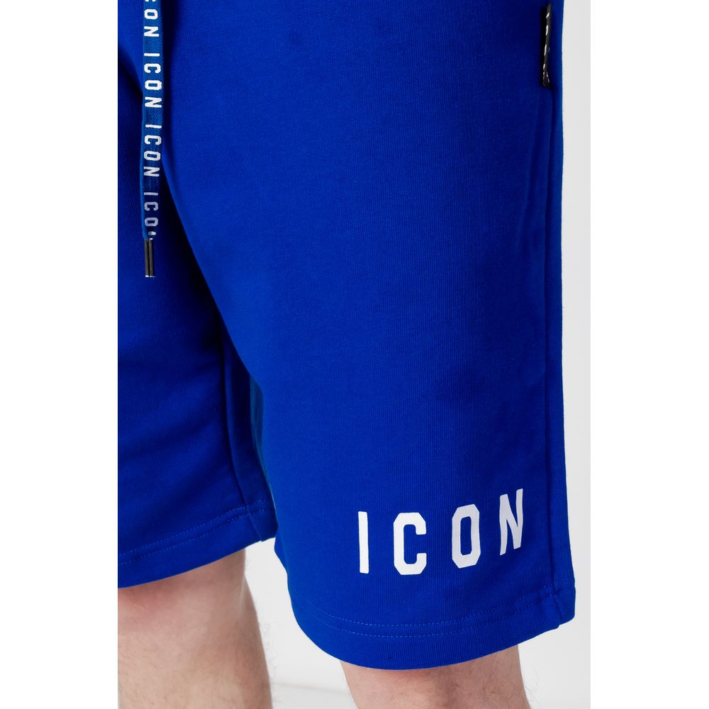 Icon Blue Cotton Short: Effortless Luxury for Every Occasion
