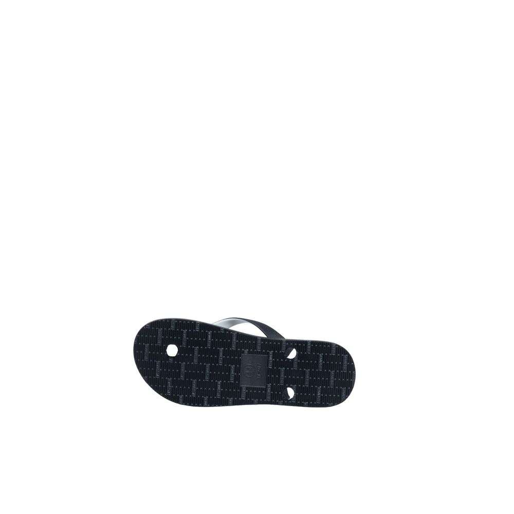 Icon Black Rubber Sandal for Effortless Summer Elegance