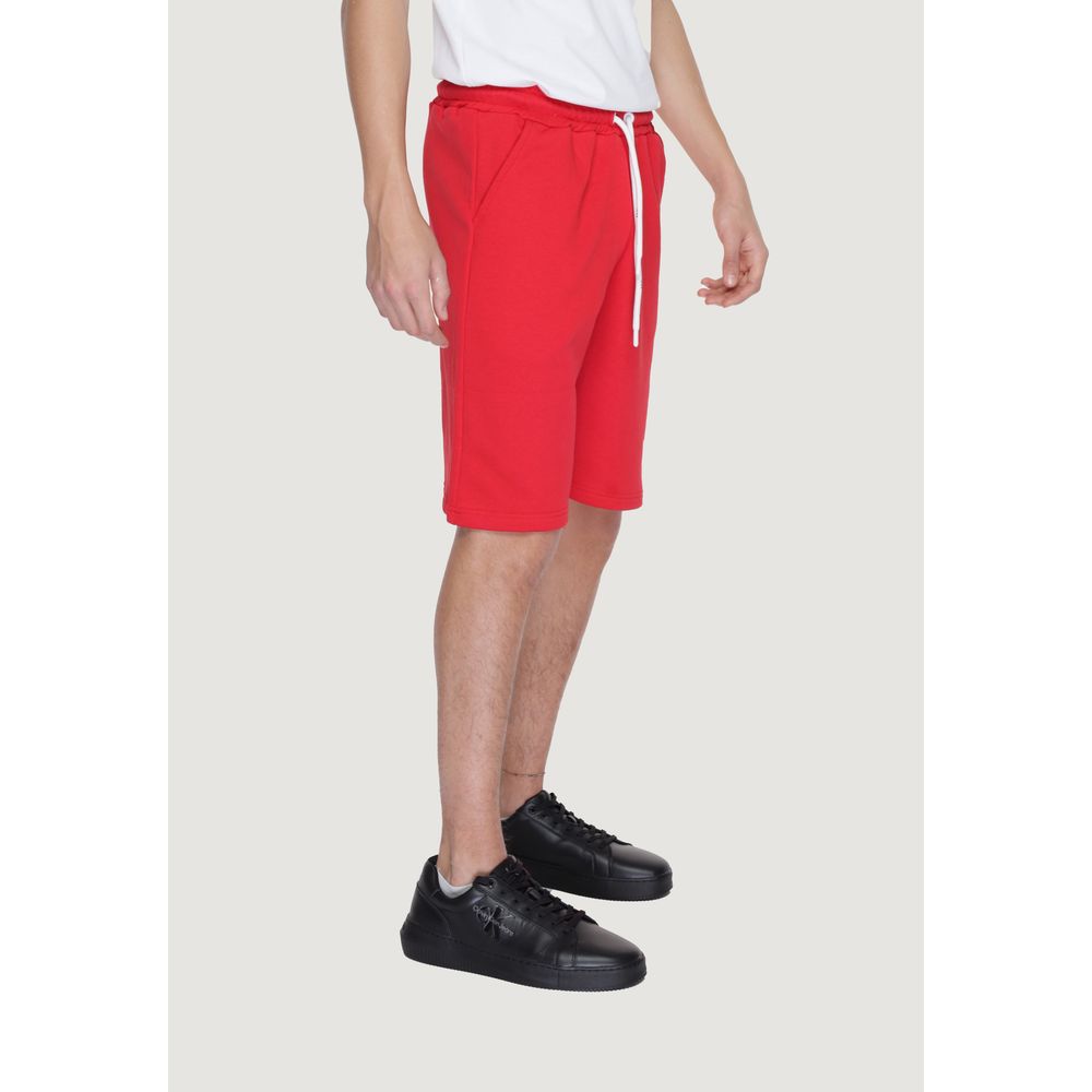 Icon Red Cotton Short - Effortless Elegance Redefined