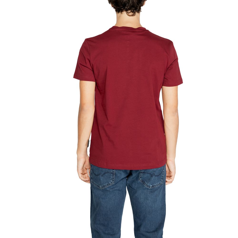 Icon Bordeaux Cotton T-Shirt for Elevated Casual Style
