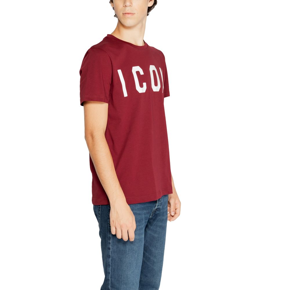 Icon Bordeaux Cotton T-Shirt for Elevated Casual Style