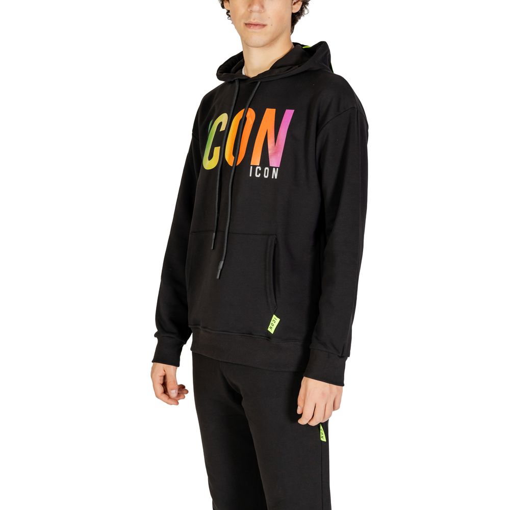 Icon Black Cotton Sweater for Effortless Sophistication