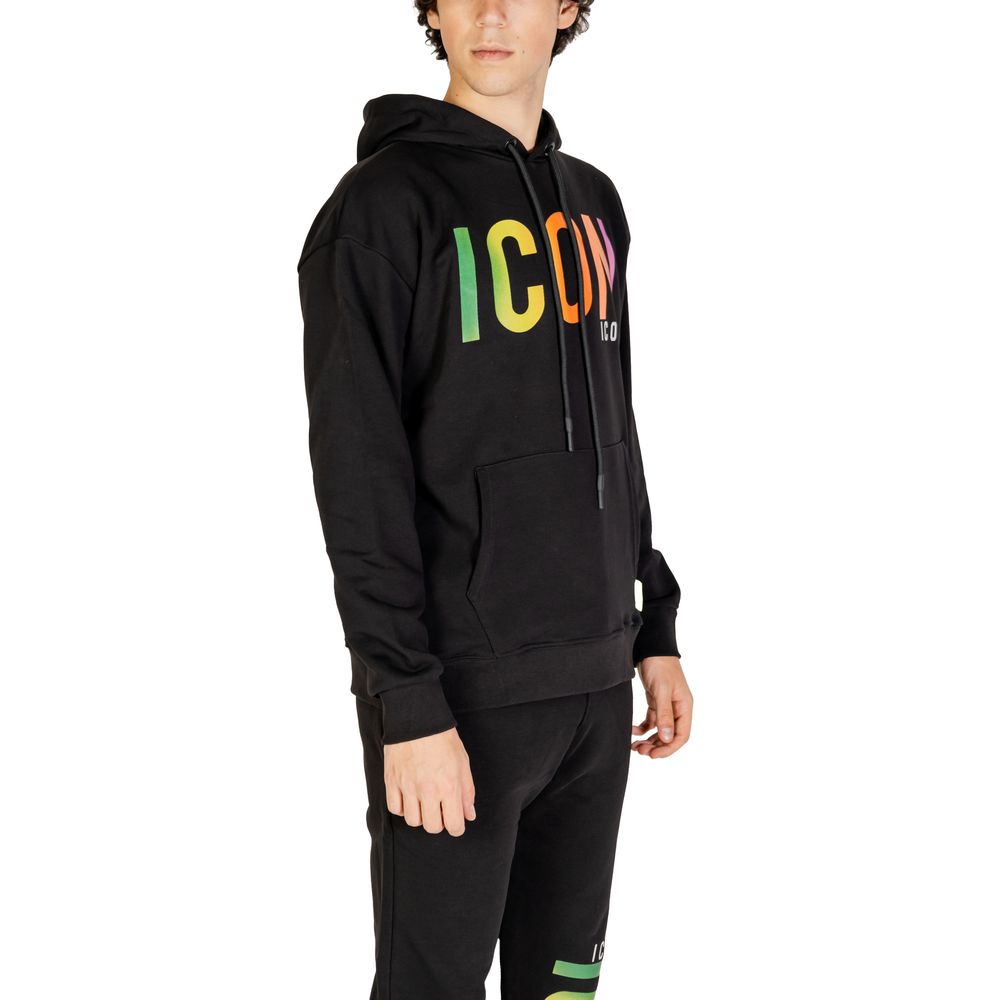 Icon Black Cotton Sweater for Effortless Sophistication